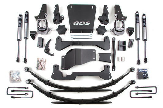 BDS 2001-2010 CHEVY,GMC 2500,3500HD 4WD,7" LIFT,LEAFS,NARROW,FOX 2.0 SHOCKS