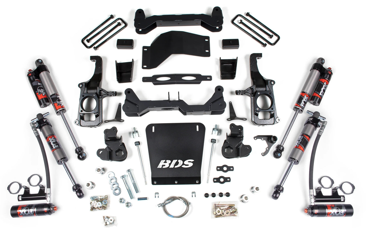 BDS 2011-2019 CHEVY,GMC 2500,3500HD 4WD,6.5" LIFT,4" BLOCK,FOX 2.5 SHOCKS