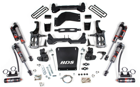 BDS 2011-2019 CHEVY,GMC 2500,3500HD 4WD,6.5" LIFT,4" BLOCK,FOX 2.5 SHOCKS