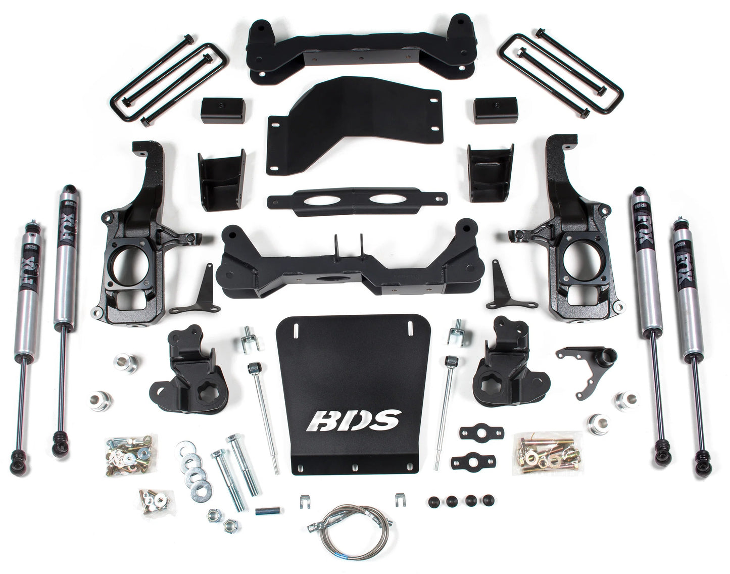 BDS 2011-2019 CHEVY,GMC 2500,3500HD 4WD,6.5" LIFT,4" BLOCK,FOX 2.0 SHOCKS