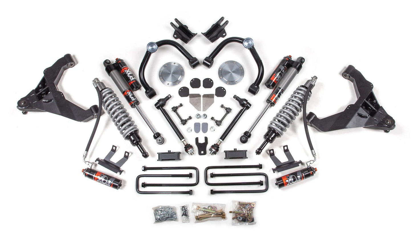 BDS 20-24 GM 2500HD,3500HD 4WD DIESEL W/OVERLOAD,3" LIFT KIT,FOX ELITE COILOVERS