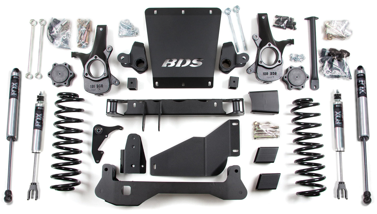 BDS 00-06 TAHOE,YUKON,SUBURBAN 4WD,6" LIFT KIT WITH FOX SHOCKS
