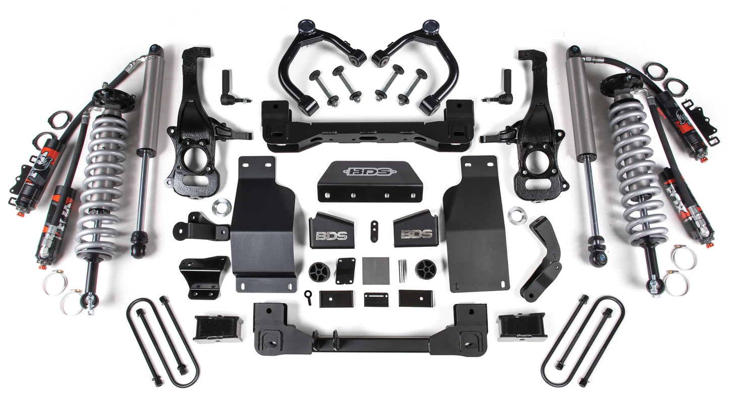 BDS 2025 CHEVY,GMC 1500 4WD DIESEL 4" LIFT WITH FOX 2.5 PERFORMANCE ELITE SHOCKS