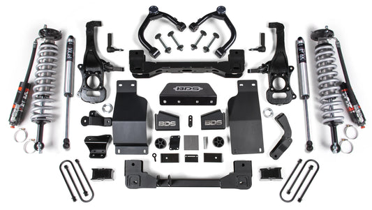 BDS 2025 CHEVY,GMC 1500 4WD DIESEL 4" LIFT KIT WITH FOX 2.0 PERFORMANCE SHOCKS
