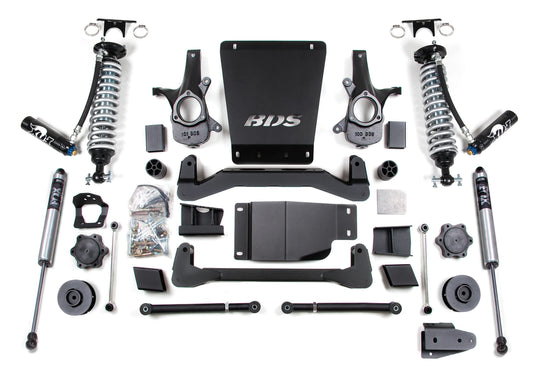 BDS 07-14 TAHOE,YUKON,SUBURBAN 4WD,4" LIFT,2" REAR,WITH FOX 2.5 COILOVERS