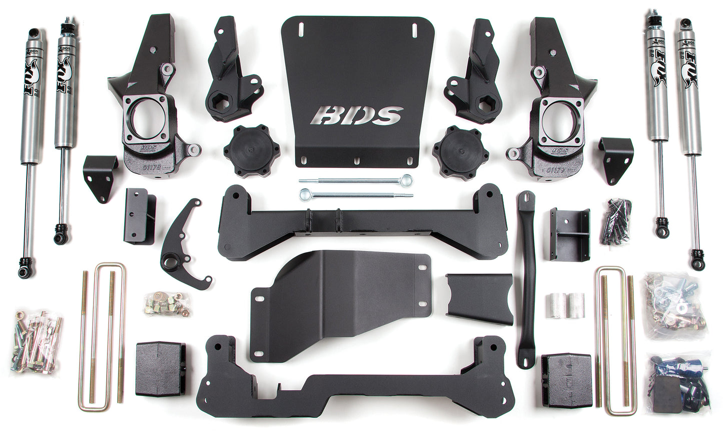 BDS 2001-2010 GM 2500/3500 4WD 7" LIFT KIT,STANDARD TRACK,FOX 2.0 SHOCKS