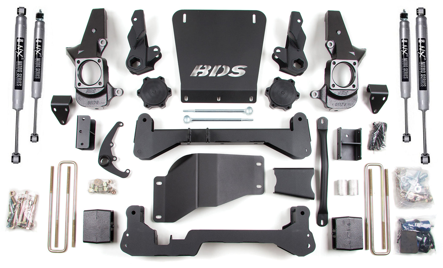 BDS 2001-2010 GM 2500/3500 4WD 7" LIFT KIT,STANDARD TRACK,NX2 SHOCKS