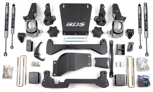BDS 2001-2010 GM 2500/3500 4WD 7" LIFT KIT,STANDARD TRACK,NX2 SHOCKS