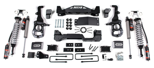 BDS 2021-2026 FORD F150 4WD,6" LIFT KIT,4" BLOCK,FOX 2.5 COILOVERS,FOX 2.5 REAR