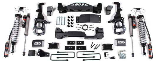 BDS 2021-2026 FORD F150 4WD,4" LIFT KIT,2" BLOCK,FOX 2.5 COILOVERS,FOX 2.5 REAR