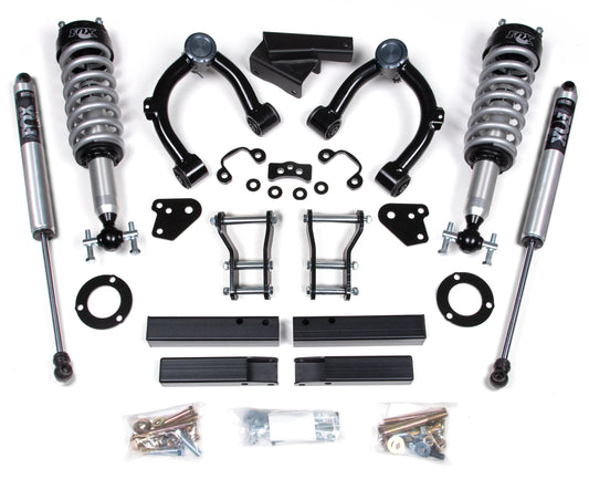 BDS 2019-2023 FORD RANGER 4WD,3.5" LIFT KIT,CAST STEEL KNUCKLE,FOX 2.0 COILOVERS