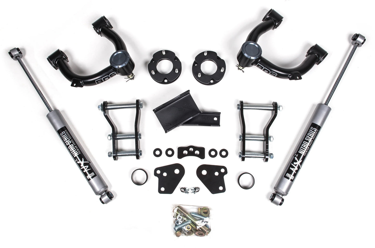 BDS 2019-2023 FORD RANGER 4WD,3.5" LIFT KIT,CAST STEEL KNUCKLE,NITRO SHOCKS