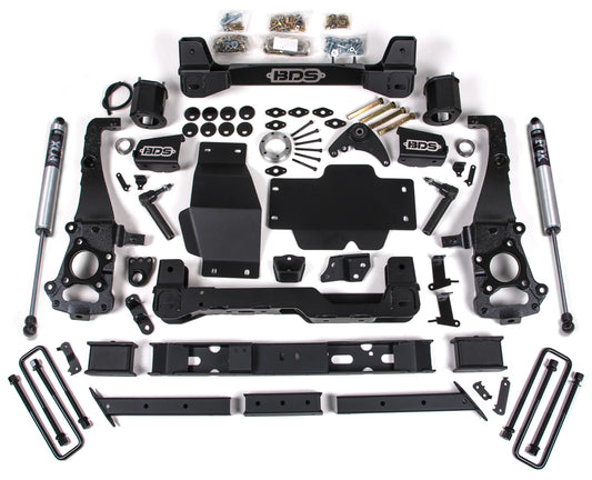 BDS 2019-2023 FORD RANGER 4WD,6" LIFT KIT,CAST STEEL KNUCKLE,FOX 2.0 SHOCKS