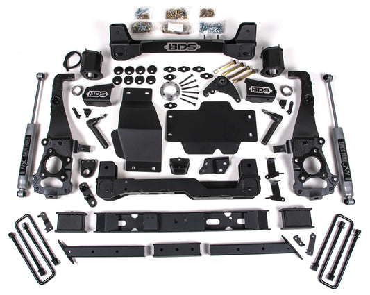 BDS 2019-2023 FORD RANGER 4WD,6" LIFT KIT,CAST STEEL KNUCKLE,NITRO SHOCKS