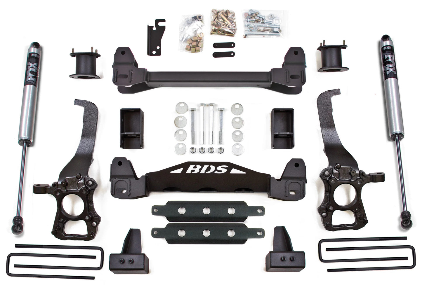 BDS 2015-2020 FORD F150 2WD,4" LIFT,3" BLOCK,FOX 2.0 SHOCKS
