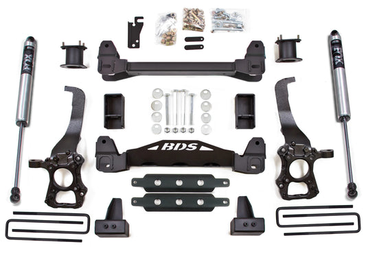 BDS 2015-2020 FORD F150 2WD,4" LIFT,3" BLOCK,FOX 2.0 SHOCKS