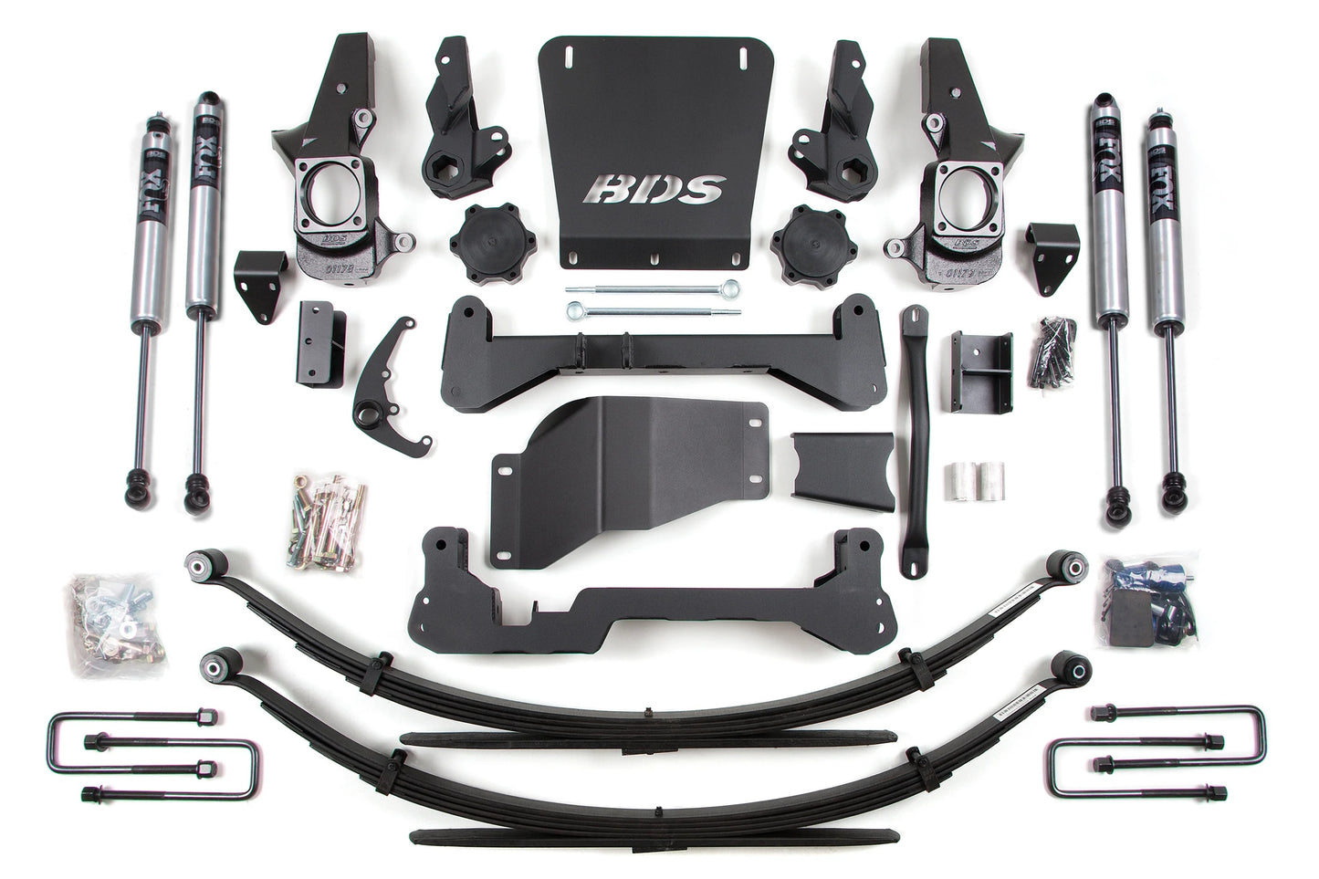 BDS 2001-2010 CHEVY,GMC 2500,3500HD 4WD,7" LIFT,LEAFS,STANDARD KNUCKLE,FOX 2.0