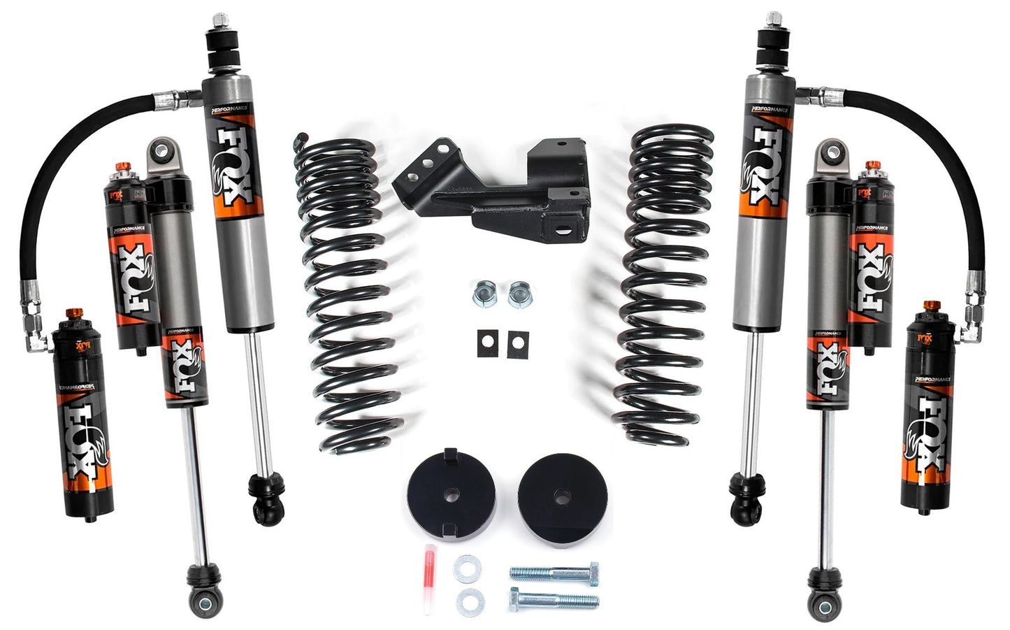 BDS 2" LEVELING KIT,FOX 2.5 PERFORMANCE ELITE SHOCKS,17-19 F250,F350 SUPER DUTY