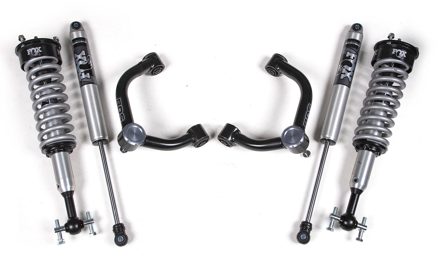 BDS 2021-2026 FORD F150 4WD,2" LEVELING KIT,HAS UCA SENSOR,FOX 2.0 COILOVERS