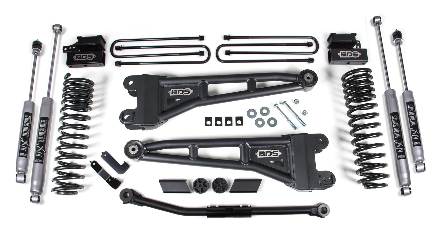 BDS 2020-2022 FORD F450 4WD,2.5" RADIUS LIFT,BLOCK,NITRO SHOCKS