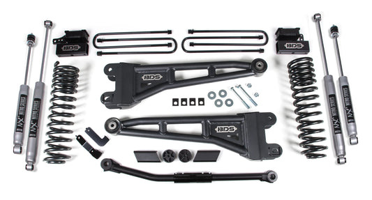 BDS 2020-2022 FORD F450 4WD,2.5" RADIUS LIFT,BLOCK,NITRO SHOCKS