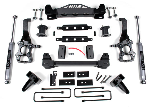 BDS 2014 FORD F150 2WD,6" LIFT KIT,CROSSMEMBER,4" BLOCK,NITRO SHOCKS