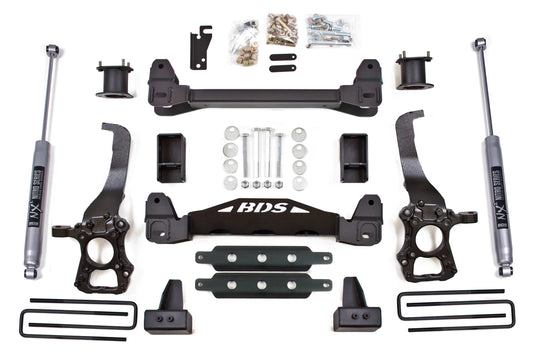 BDS 2015-2019 FORD F150 2WD,6" LIFT KIT,CROSSMEMBER,4" BLOCK,NITRO SHOCKS