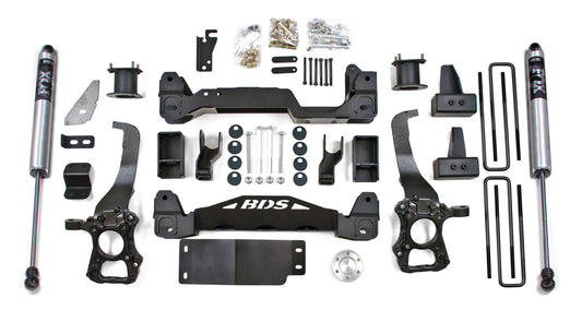 BDS 2014 FORD F150 4WD,4" LIFT KIT,CROSSMEMBER,2" BLOCK,FOX 2.0 SHOCKS