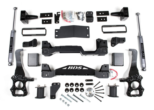 BDS 2014 FORD F150 4WD,6" LIFT KIT,CROSSMEMBER,4" BLOCK,NITRO SHOCKS