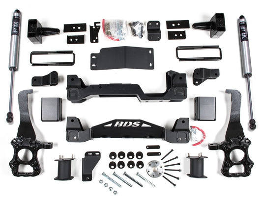 BDS 2015-2020 FORD F150 4WD,6" LIFT KIT,CROSSMEMBER,4" BLOCK,FOX 2.0 SHOCKS