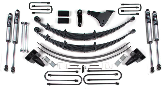 BDS 1999-2004 FORD F250,350 4WD,6" LIFT,NO OVERLOAD,PRE-2-28-99 U-BOLTS,FOX 2.0