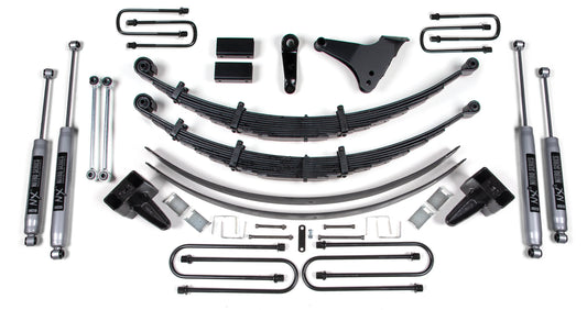 BDS 1999-2004 FORD F250,350 4WD,6" LIFT,NO OVERLOAD,PRE-2-28-99 U-BOLTS,NITRO
