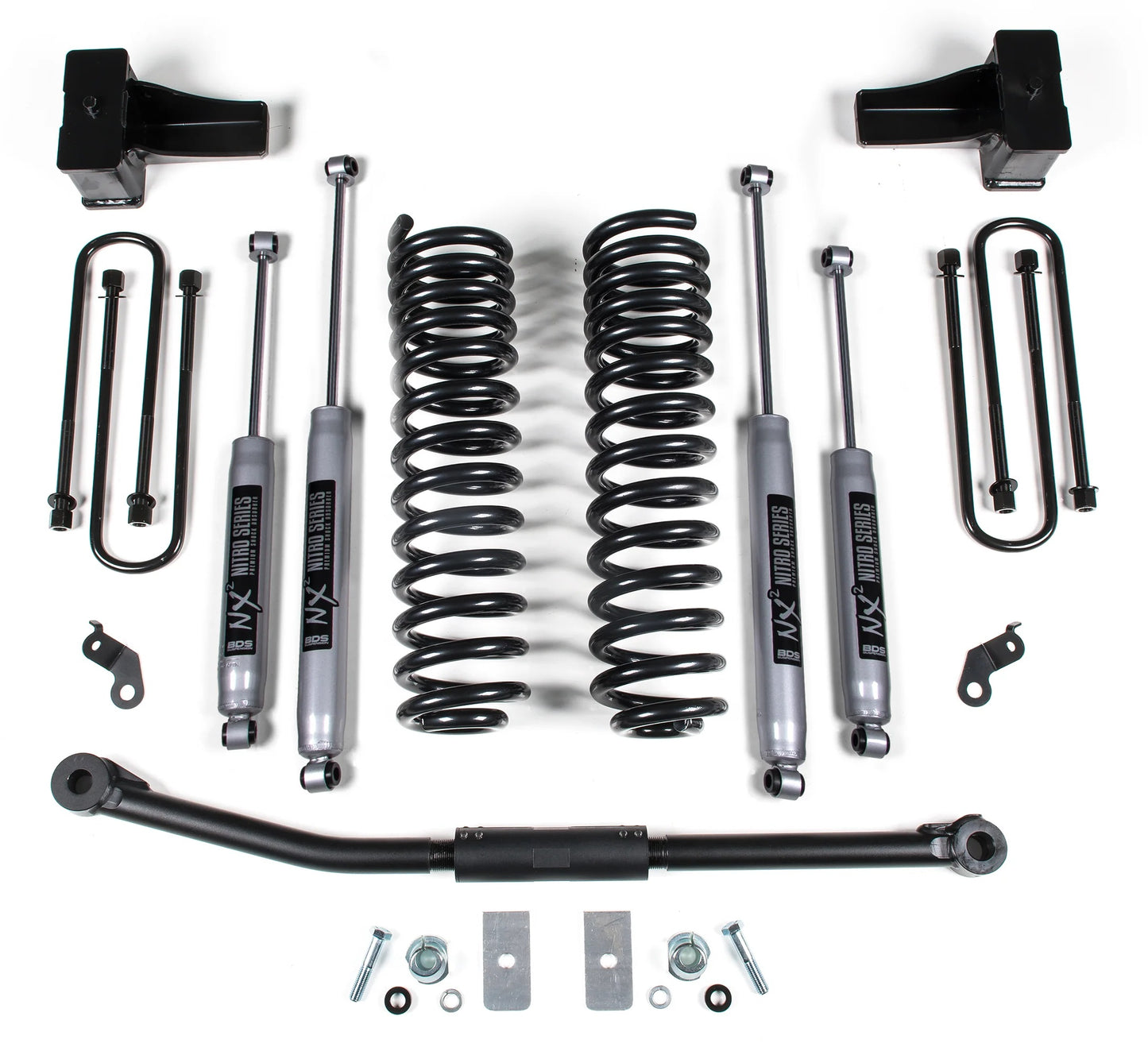 BDS 2011-2016 FORD F250,F350 4WD,DIESEL,2.5" LIFT,2" BLOCK,NITRO SHOCKS