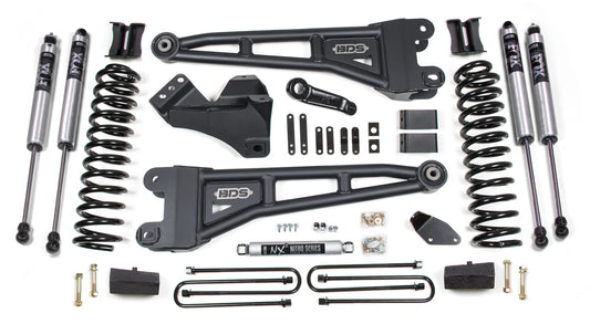 BDS 2005-2007 FORD F250,F350 4WD,DIESEL,4" RADIUS LIFT,NO OVERLOAD,BLOCK,FOX 2.0