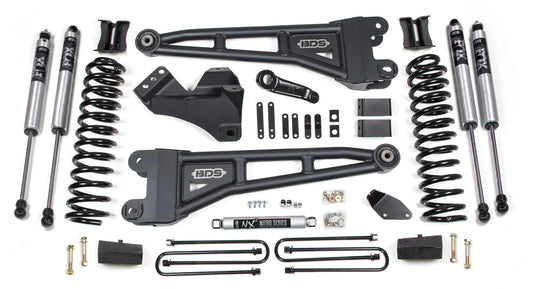 BDS 2005-2007 FORD F250,F350 4WD,DIESEL,4" RADIUS LIFT,OVERLOAD,BLOCK,FOX 2.0