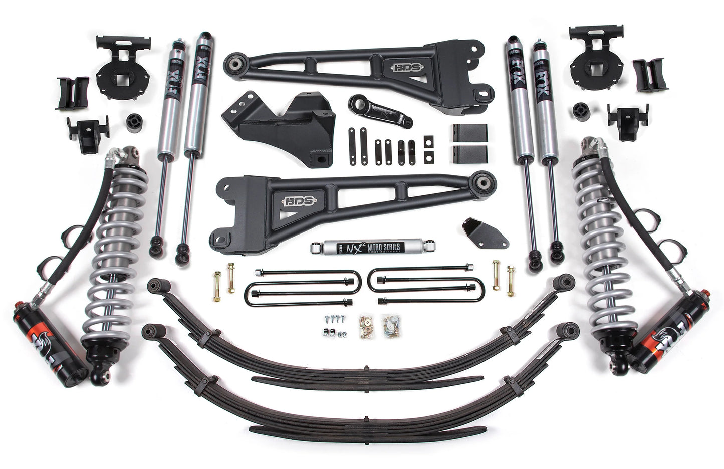 BDS 2005-2007 FORD F250,F350 4WD,DIESEL,4" RADIUS LIFT,LEAFS,FOX 2.5,FOX 2.0