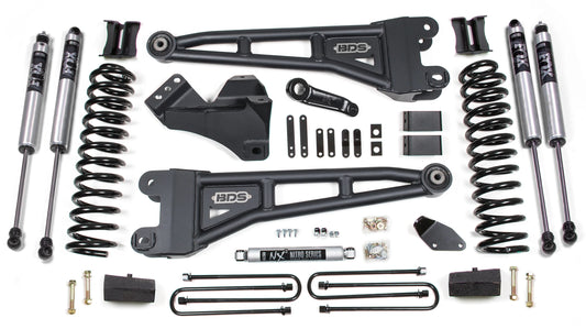 BDS 2008-2010 FORD F250,F350 4WD,DIESEL,4" RADIUS LIFT,NO OVERLOAD,BLOCK,FOX 2.0