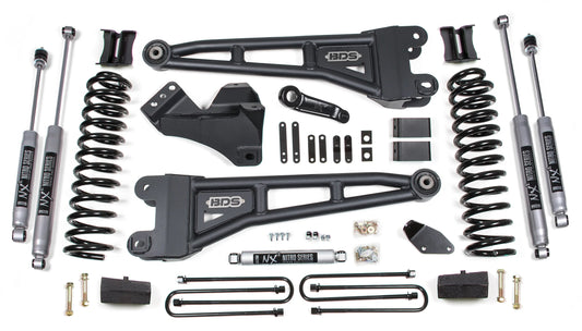 BDS 2008-2010 FORD F250,F350 4WD,DIESEL,4" RADIUS LIFT,NO OVERLOAD,BLOCK,NITRO