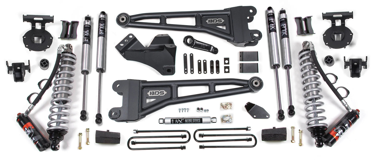 BDS 2008-2010 FORD F250,F350 4WD,DIESEL,4" RADIUS LIFT,OVERLOAD,BLOCK,FOX 2.5
