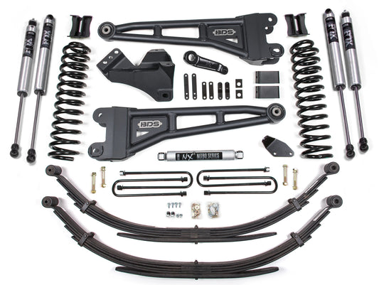 BDS 2008-2010 FORD F250,F350 4WD,DIESEL,4" RADIUS LIFT,LEAF SPRINGS,FOX 2.0