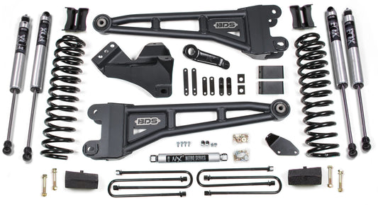 BDS 2008-2010 FORD F250,F350 4WD,GAS,4" RADIUS LIFT,NO OVERLOAD,BLOCK,FOX 2.0