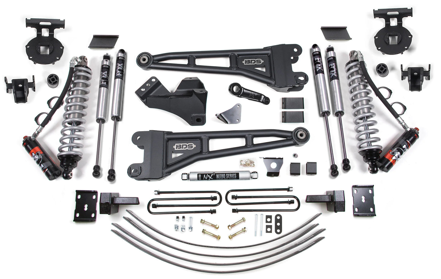 BDS 2005-2007 FORD F250,F350 4WD,DIESEL,6" RADIUS LIFT,OVERLOAD,ADD LEAF,FOX 2.5