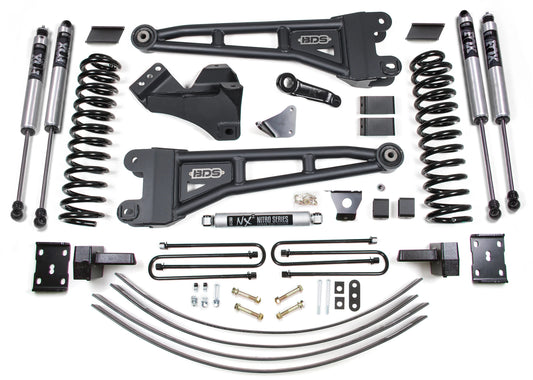 BDS 2005-2007 FORD F250,F350 4WD,DIESEL,6" RADIUS LIFT,OVERLOAD,ADD LEAF,FOX 2.0
