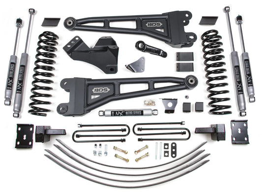 BDS 2005-2007 FORD F250,F350 4WD,DIESEL,6" RADIUS LIFT,OVERLOAD,ADD LEAF,NITRO