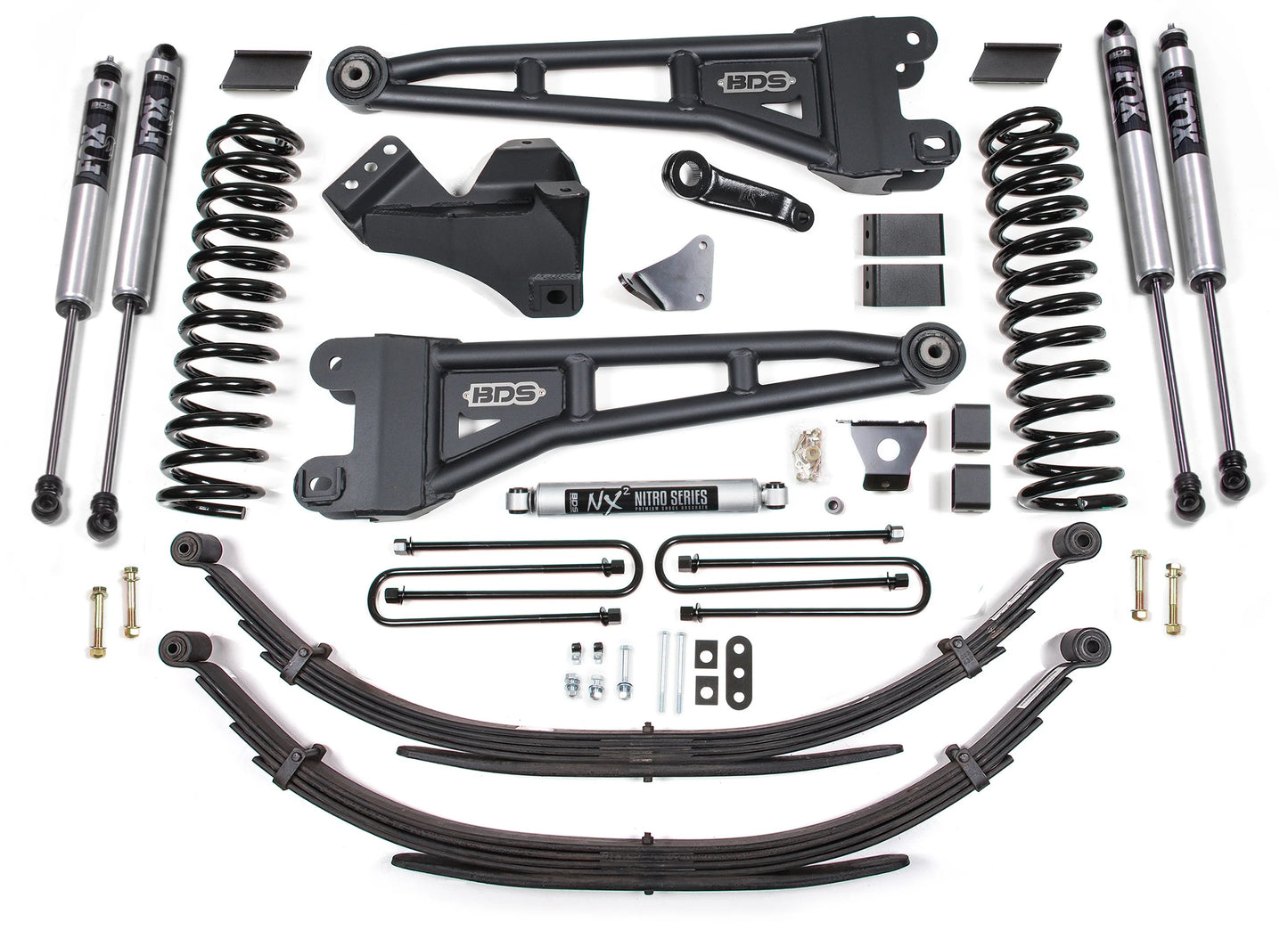 BDS 2005-2007 FORD F250,F350 4WD,DIESEL,6" RADIUS LIFT,LEAF SPRINGS,FOX 2.0