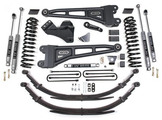 BDS 2005-2007 FORD F250,F350 4WD,DIESEL,6" RADIUS LIFT,LEAF SPRINGS,NITRO