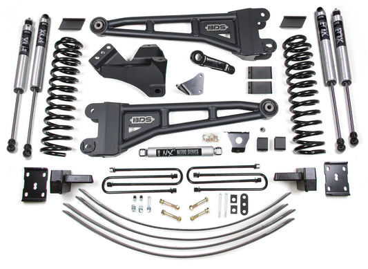 BDS 2005-2007 FORD F250,F350 4WD,GAS,6" RADIUS LIFT,OVERLOAD,ADD LEAF,FOX 2.0