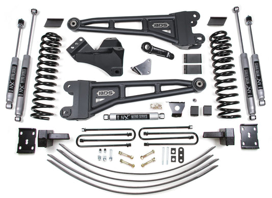BDS 2005-2007 FORD F250,F350 4WD,GAS,6" RADIUS LIFT,OVERLOAD,ADD LEAF,NITRO