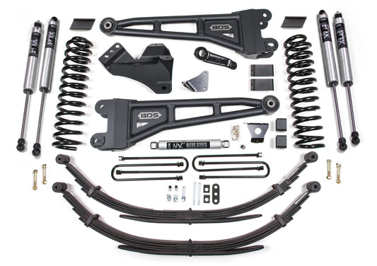 BDS 2008-2010 FORD F250,F350 4WD,DIESEL,6" RADIUS LIFT,LEAF SPRINGS,FOX 2.0