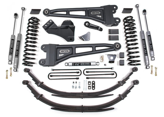 BDS 2008-2010 FORD F250,F350 4WD,DIESEL,6" RADIUS LIFT,LEAF SPRINGS,NITRO
